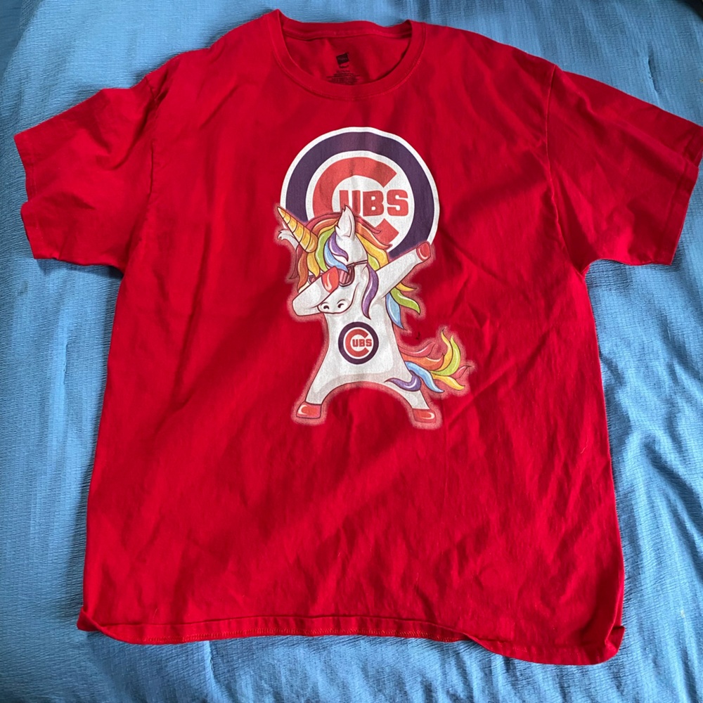 Hanes Red Cubs Unicorn Tee